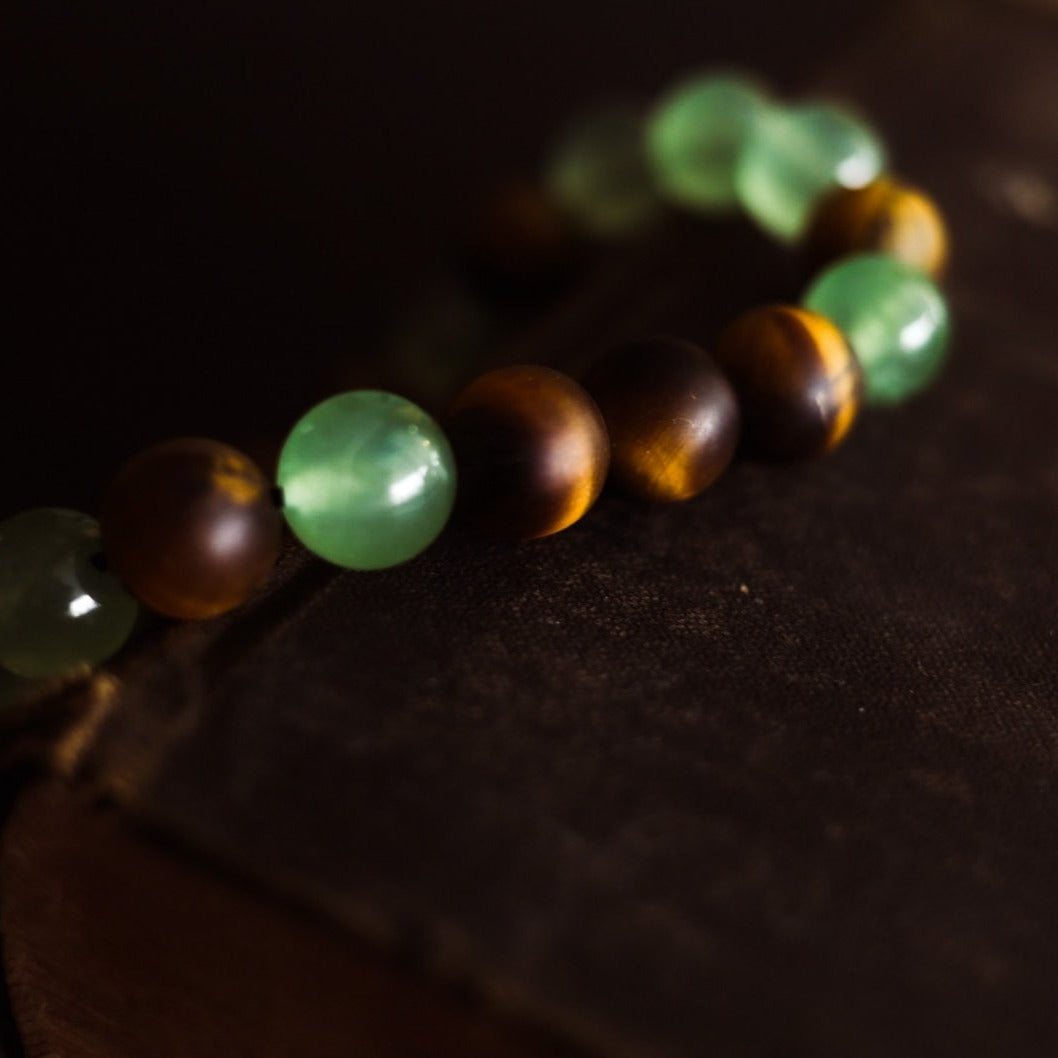 AVENTURINE AND TIGERS EYE BRACELET